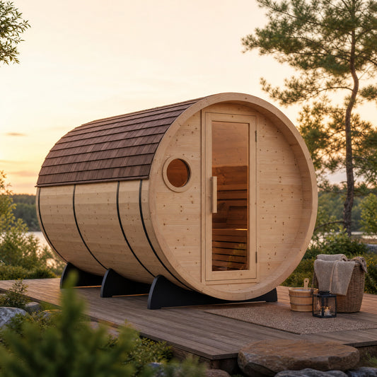 Timberline 5-Person Outdoor Barrel Sauna