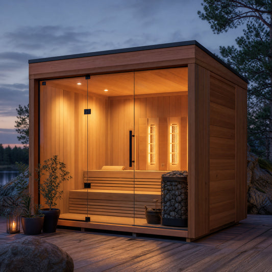 Twilight Hybrid 3-Person Outdoor Infrared Sauna