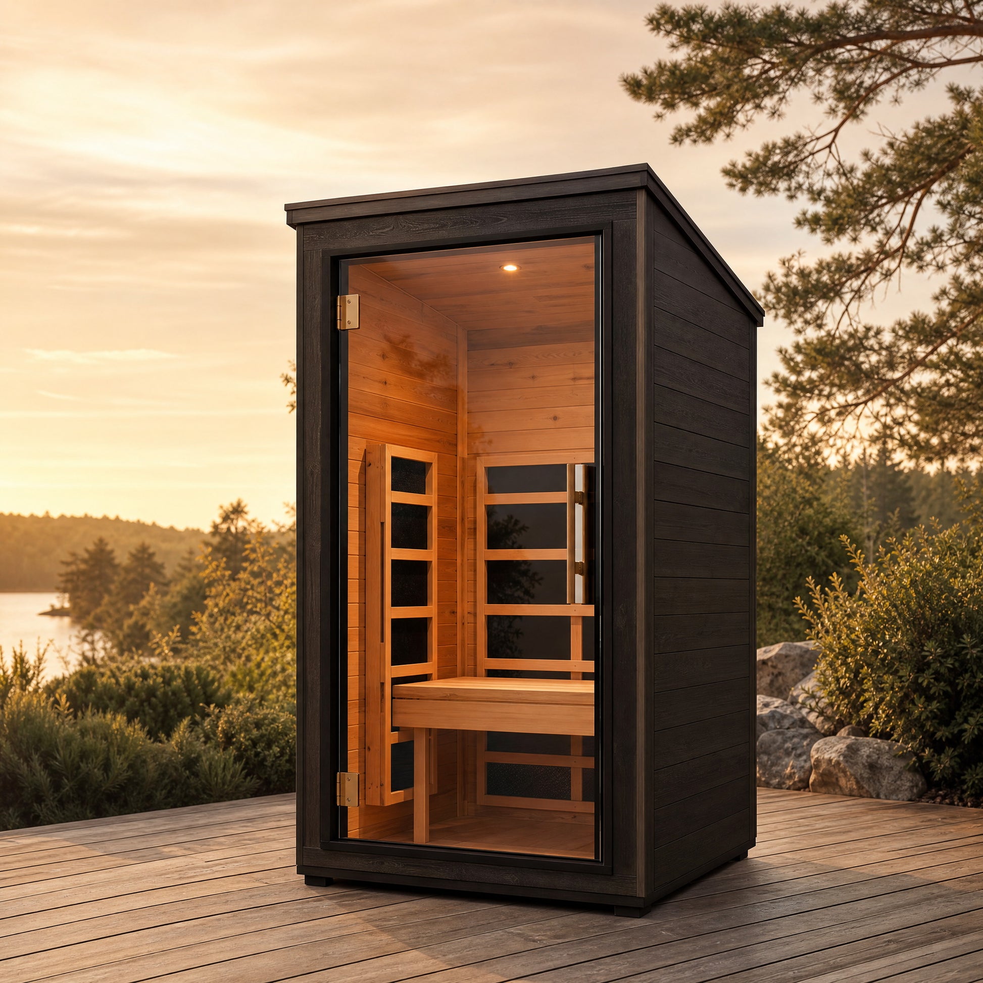 Solstice Mini 1-Person Outdoor Infrared Sauna