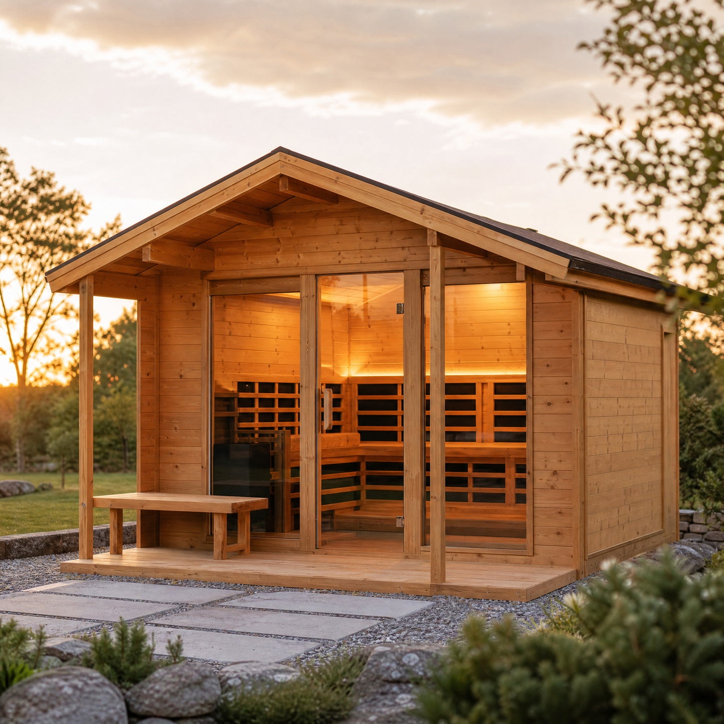 Horizon Grand 6-Person Outdoor Infrared Sauna