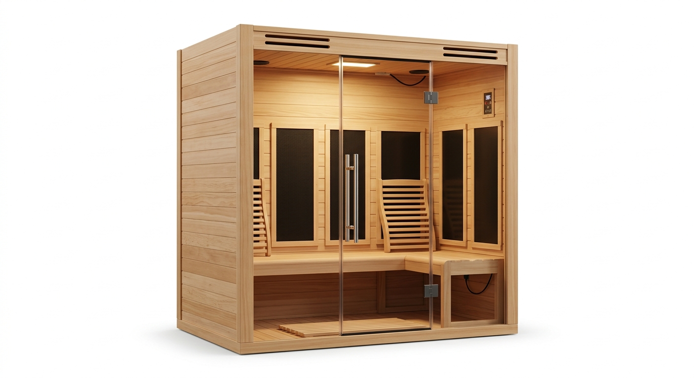 Twilight Hybrid 3-person outdoor infrared sauna