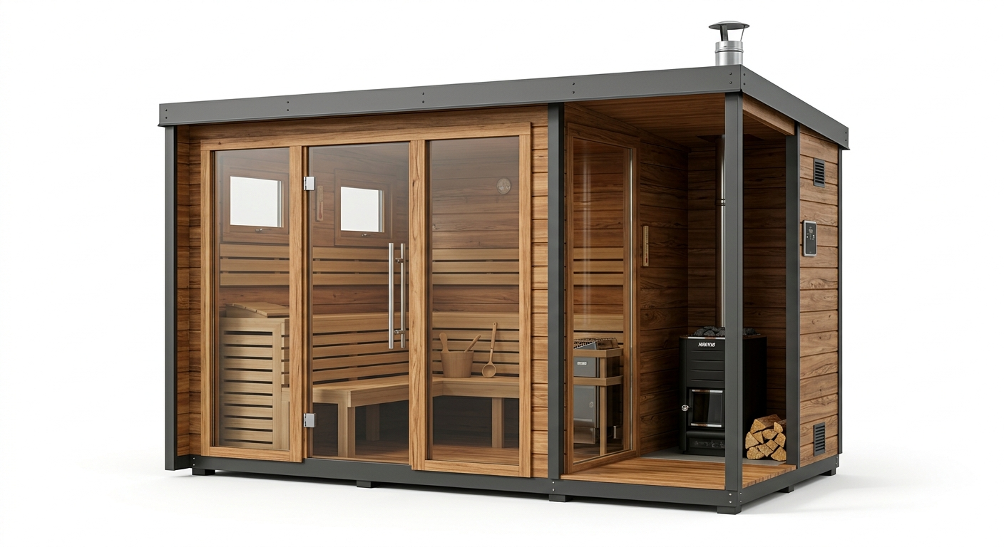 Grand Lodge Traditional 5-person outdoor sauna