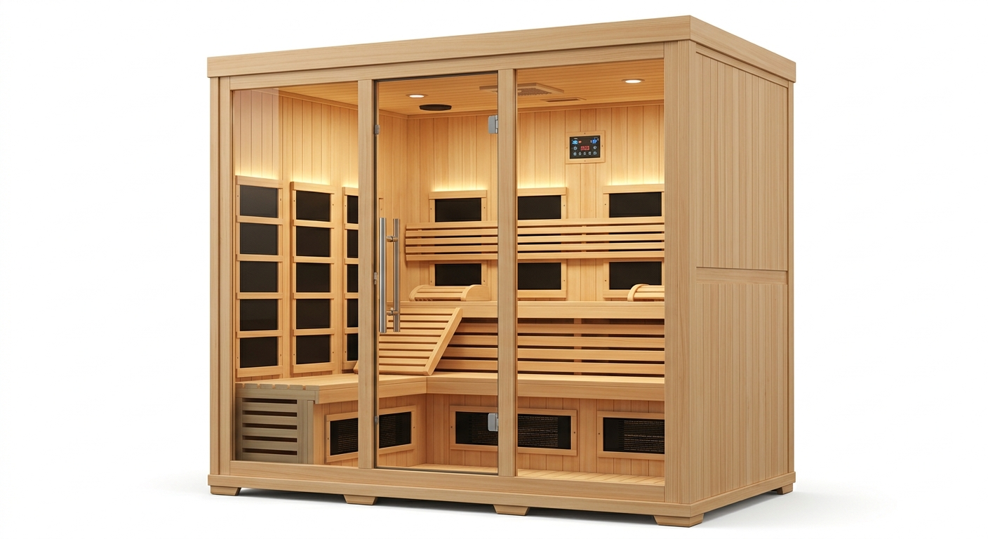 Solaris 4-person outdoor infrared sauna